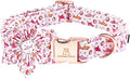 Lionheart Glory Shark Print Pink Collar - Adjustable Soft Dog Collar for Large Dogs