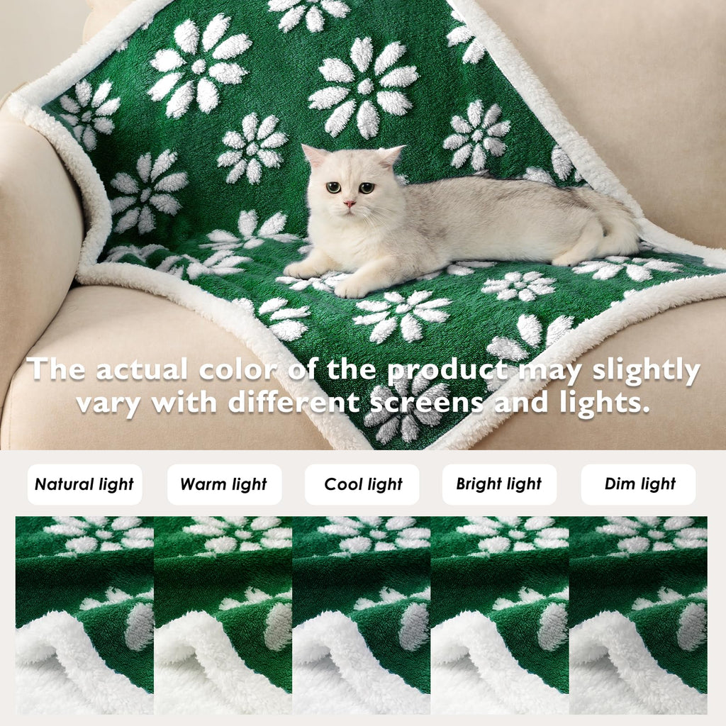 Yaning Cute Waterproof Blanket for Dog Puppy Cat, 30"x40", Green