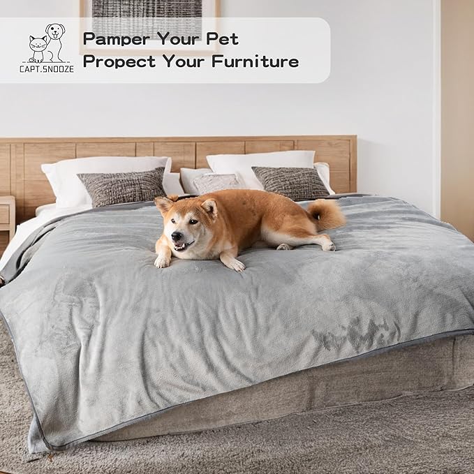 CAPT.SNOOZE Waterproof Pet Blanket for Small Dogs and Cats