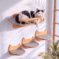 BUOGA Cat Wall Shelves, Modern Cat Wall Furniture for Indoor Cats
