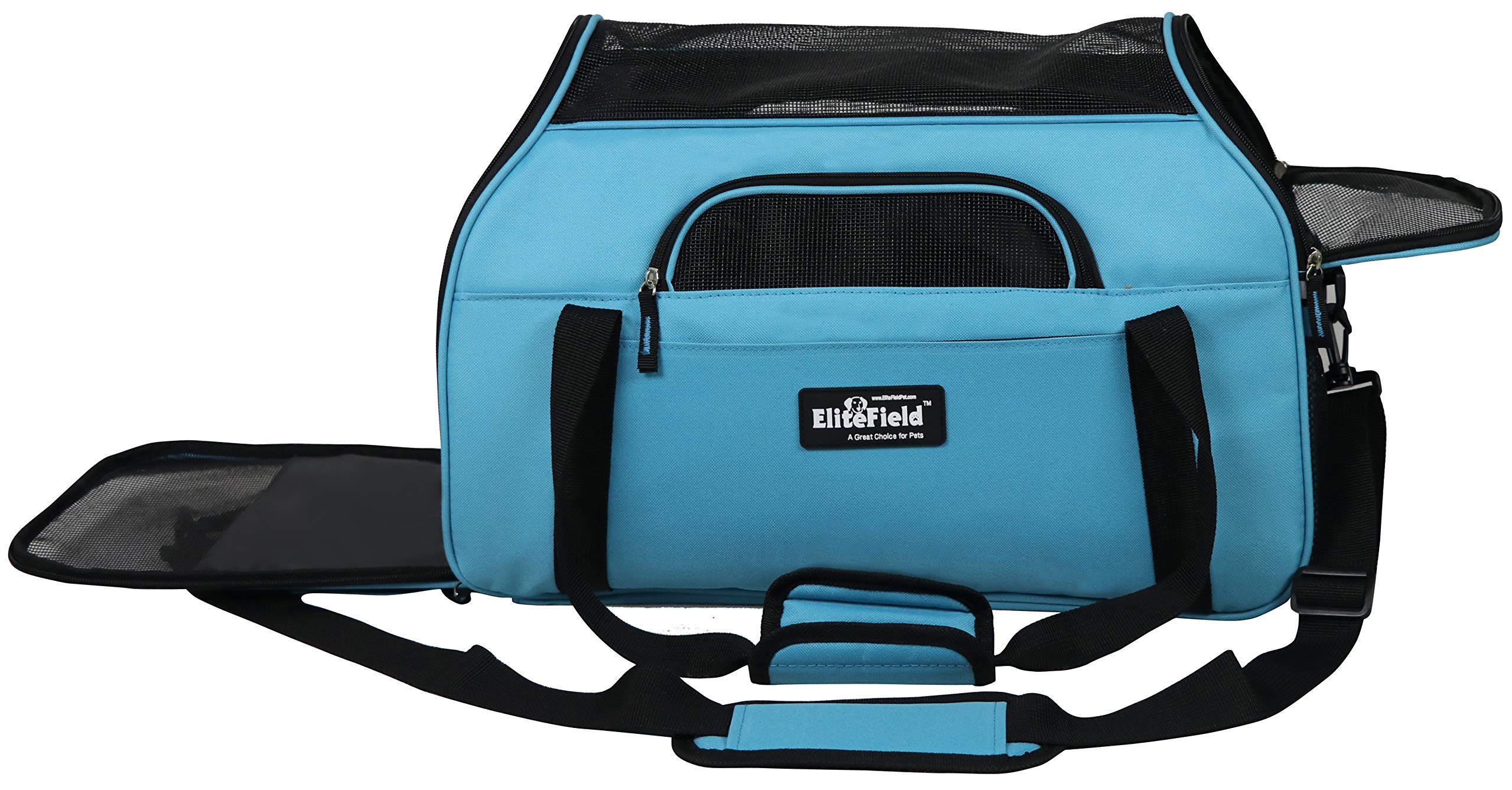 EliteField Soft-Sided Pet Carrier for Cats & Small Dogs (3-Year Warranty)
