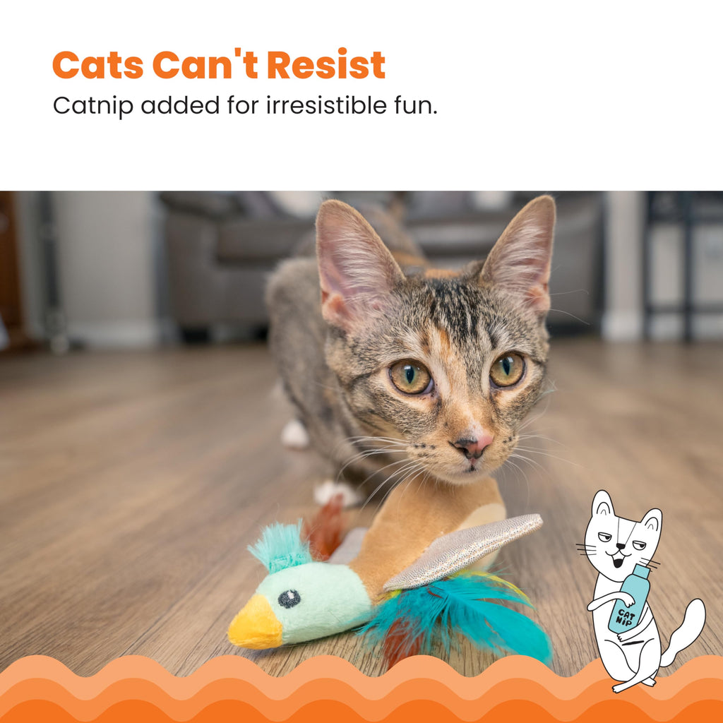 Catstages Flapperz Duck Plush Interactive Catnip Cat Toy