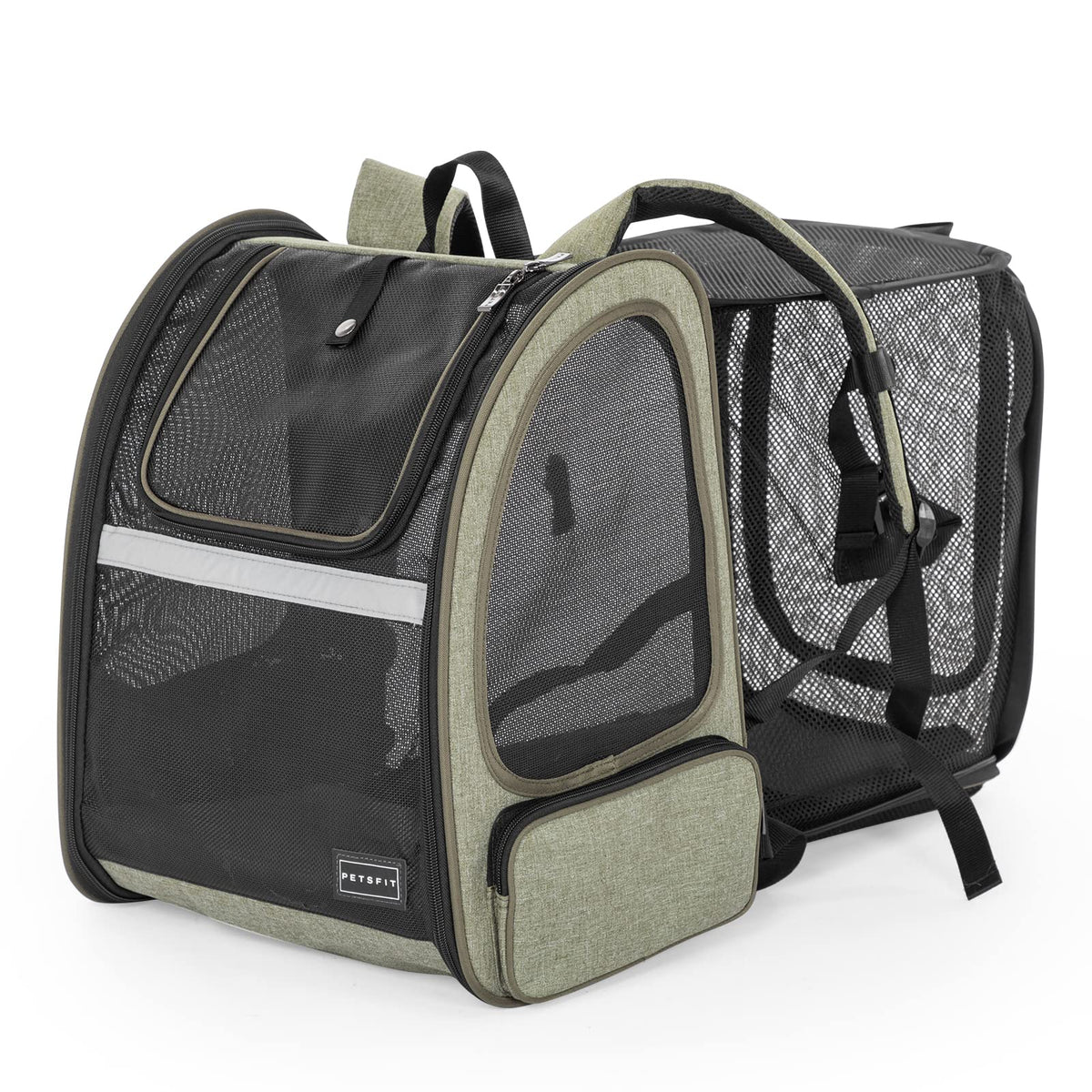 Petsfit Expandable Cat Backpack Carrier for Cats and Small Dogs, 18 lb