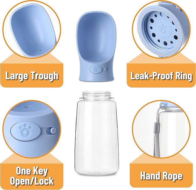 Mr. Pen- Portable Dog Water Bottle, 19 oz, Large
