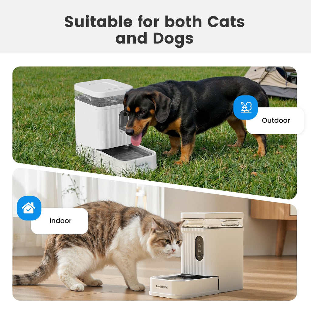 Gardner Pet Automatic Dog Water Bowl Dispenser (White, 6L)