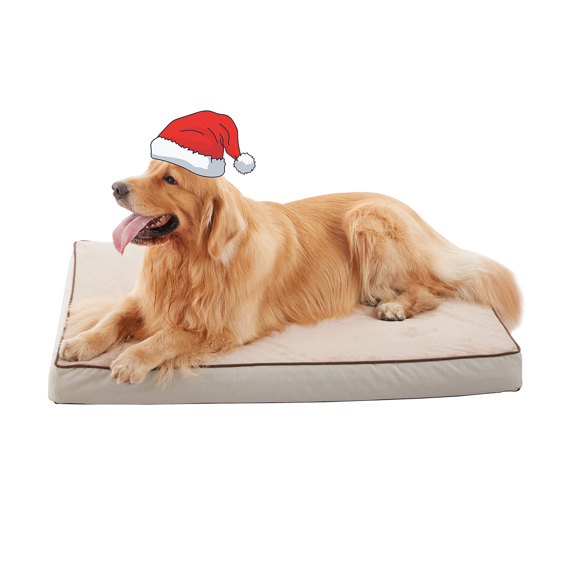 GOHOO PET Orthopedic Memory Foam Dog Bed, Cooling Dog Beds Waterproof Pet Bed for Crate with Removable Washable Cover, L(35inch,65Lbs)