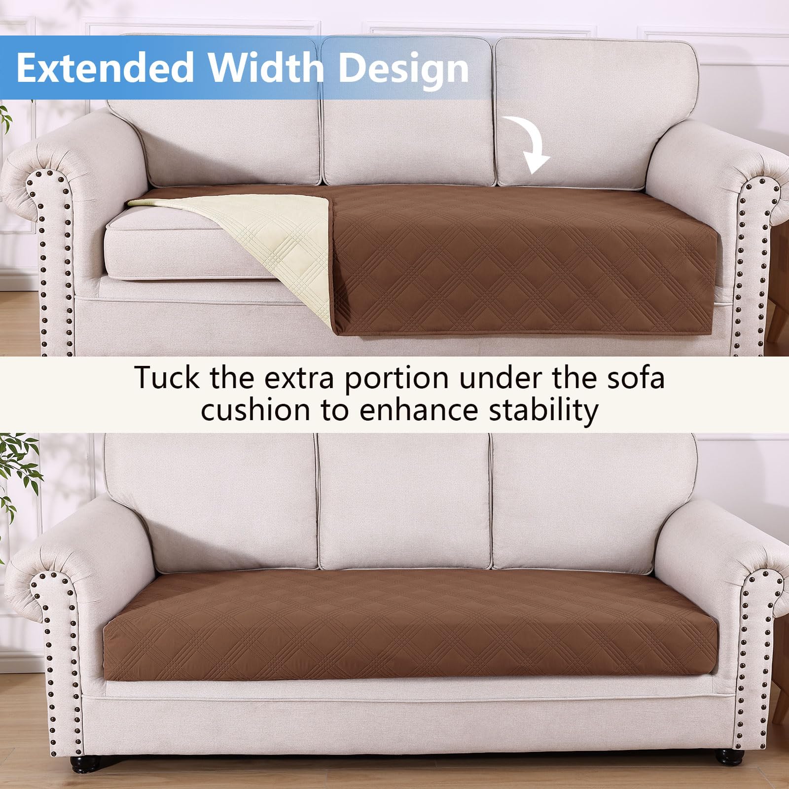 hyha Waterproof Reversible Dog Blanket, Soft Couch Cover for Dogs Washable