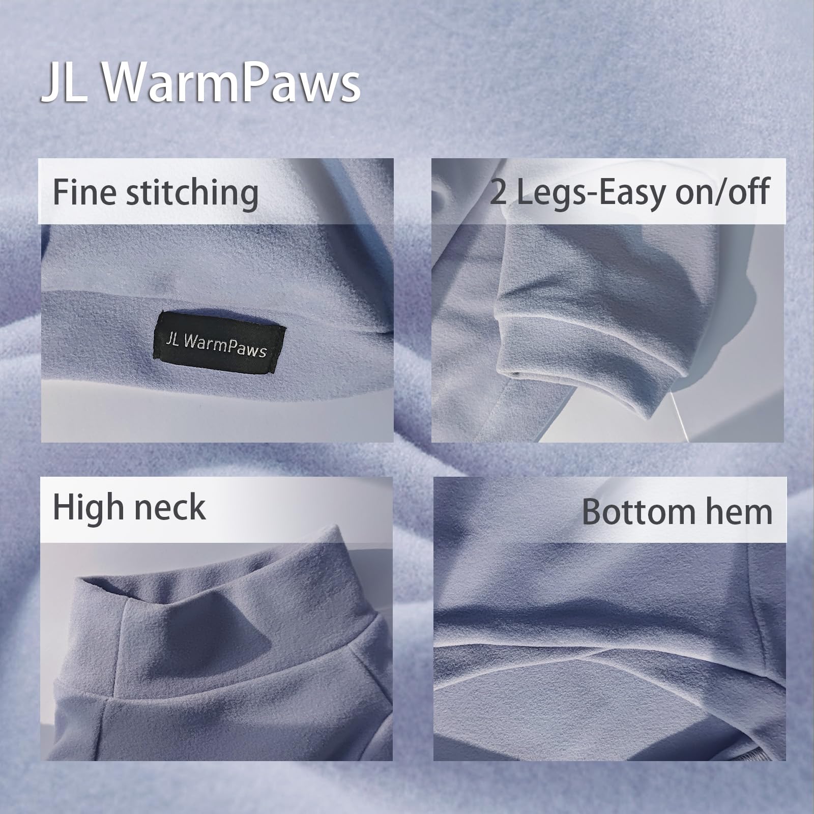 JL WarmPaws Sphynx Cat Clothes Fleece Cats&Small Dogs Pullover Sweater
