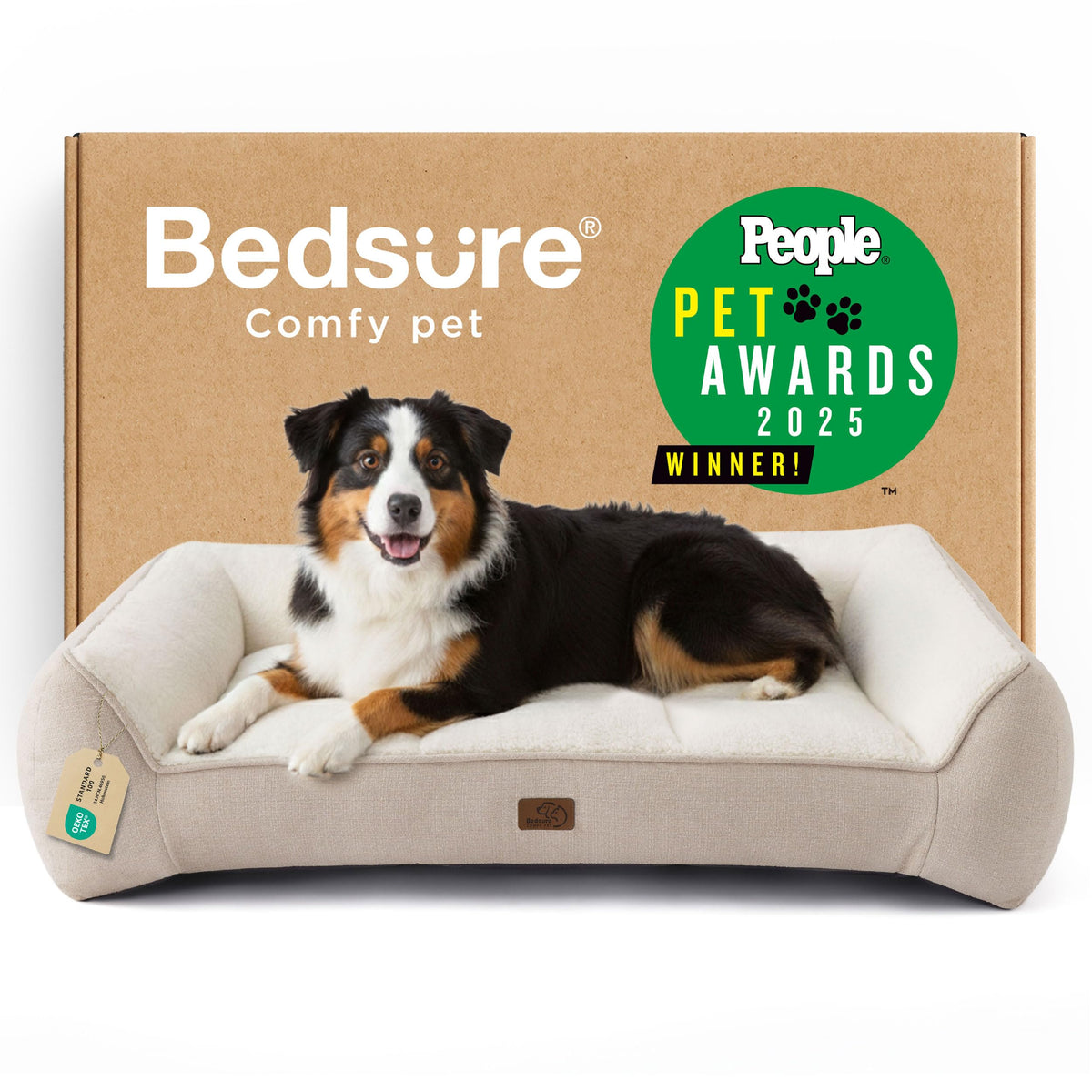 Bedsure SupportMax® Extra Thick Orthopedic Dog Beds Large Sized Dog