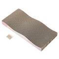 SIDAZON Cat Scratch Pad Cardboard cat scratchers for Indoor Cats Reversible Large Wide Corrugated with Catnip(1pcs)