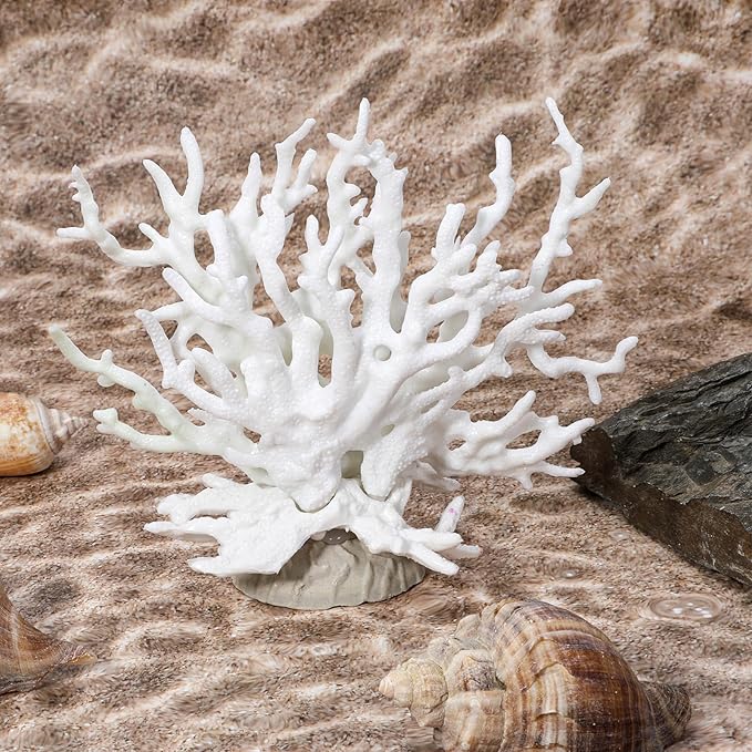 Xyembu Fish Tank Fake Coral, Artificial Aquarium Coral Ornament, Aquarium Decor Plastic Plant Small, Multi-Purpose Simulation Water Grass, Faux Aquariums Ornament