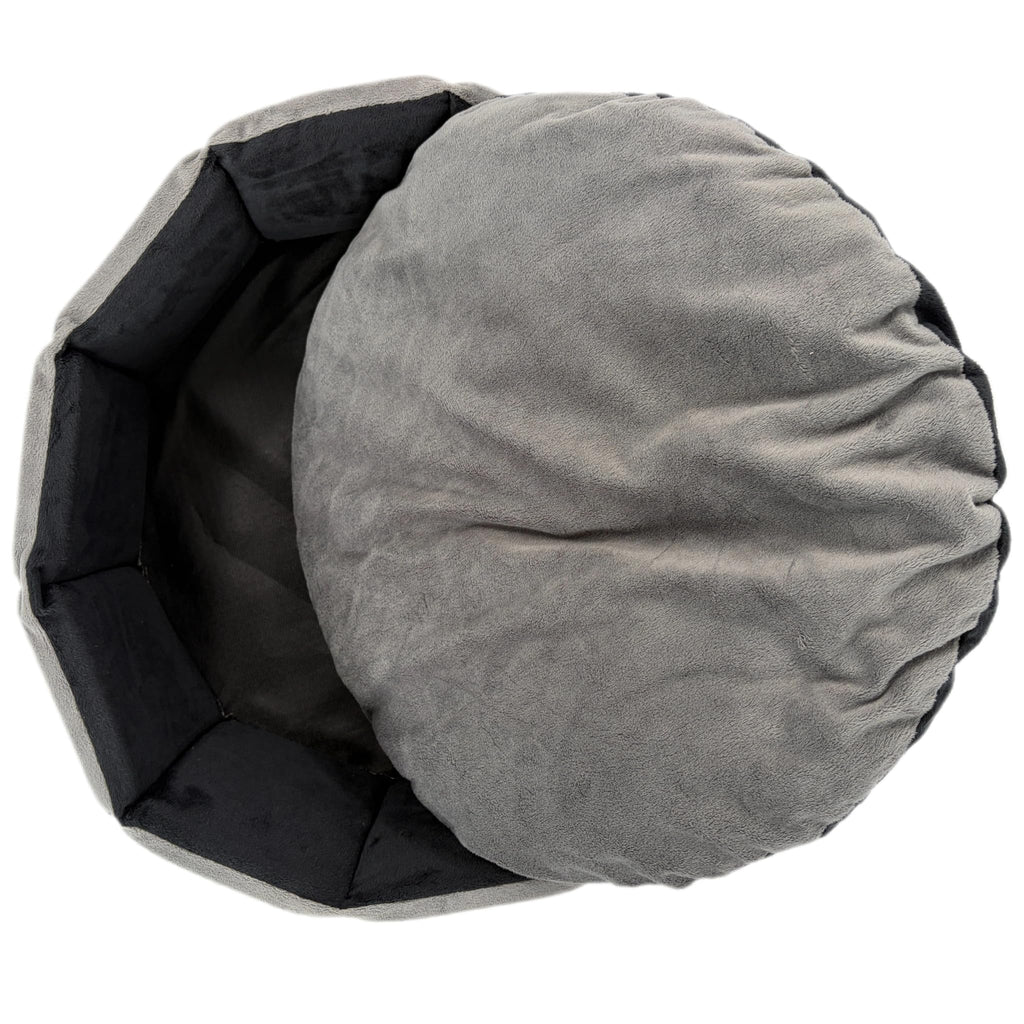 PJYuCien Orthopedic Memory Foam Round Pet Bed, 20", Gray