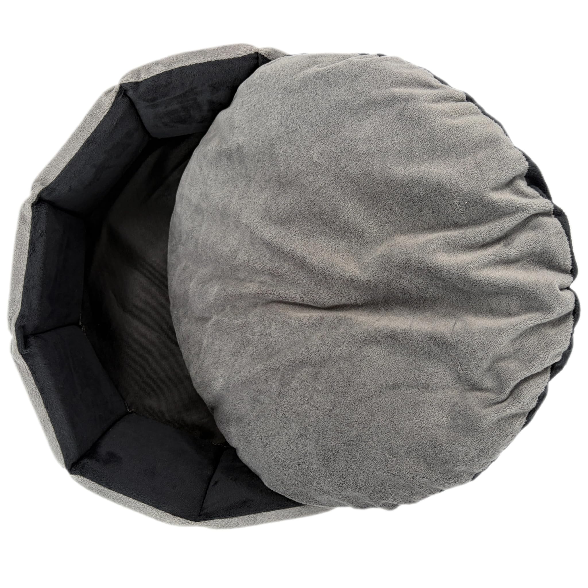 PJYuCien Orthopedic Memory Foam Round Pet Bed, 20", Gray