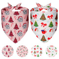 Agroon Cute Christmas Dog Bandanas Small 2PCS, Holiday Scarf for Boy Girl