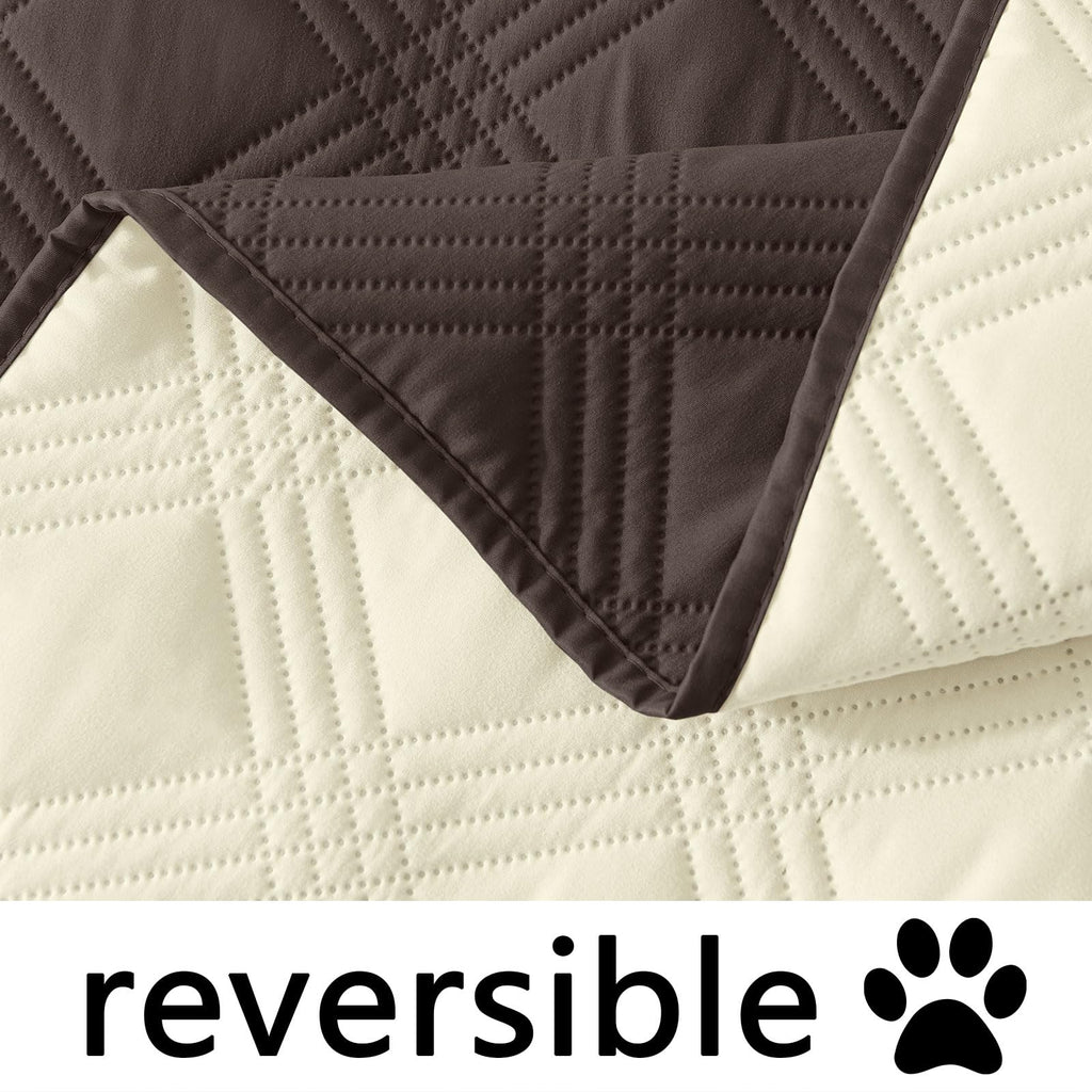 hyha Waterproof Reversible Dog Blanket, Soft Couch Cover for Dogs Washable