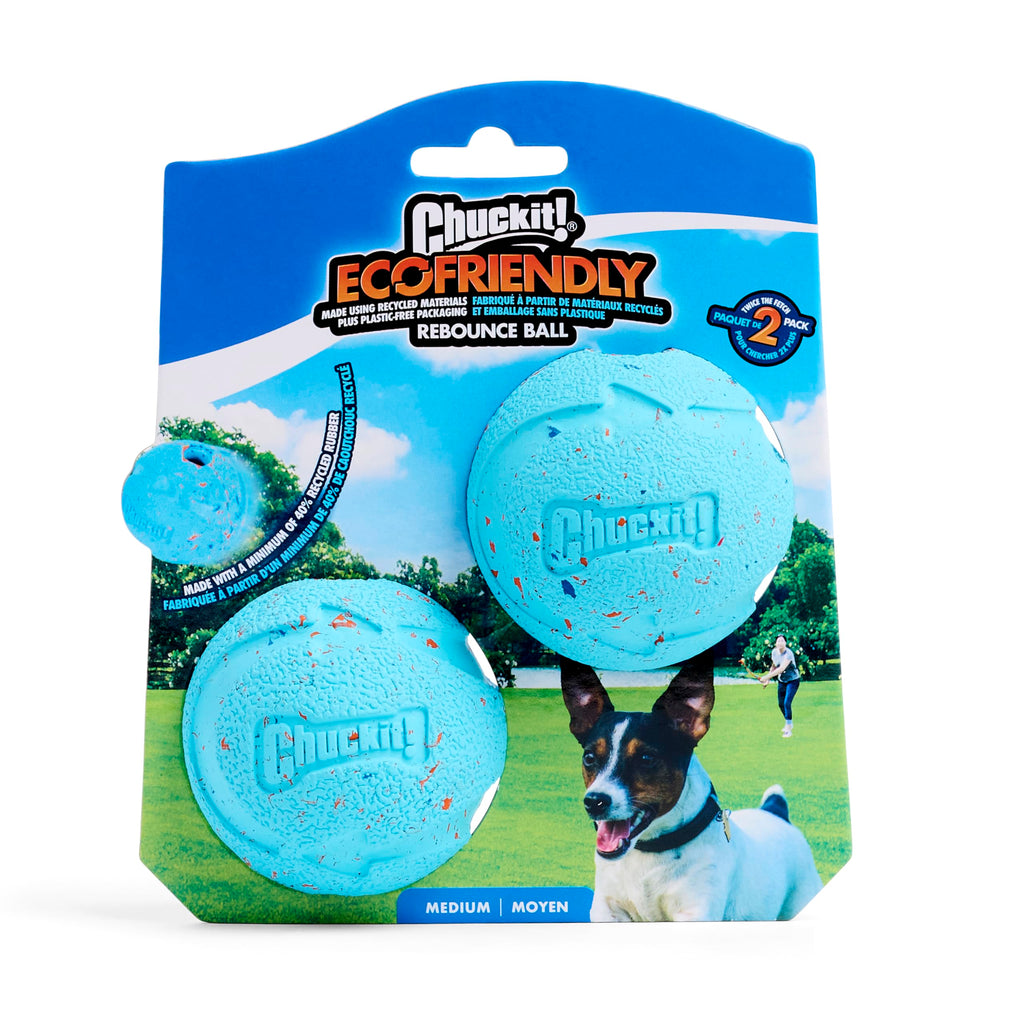 Chuckit! Rebounce Ball Dog Toy, Medium 2.5 Inch, for Dogs 20-60 lbs, Blue