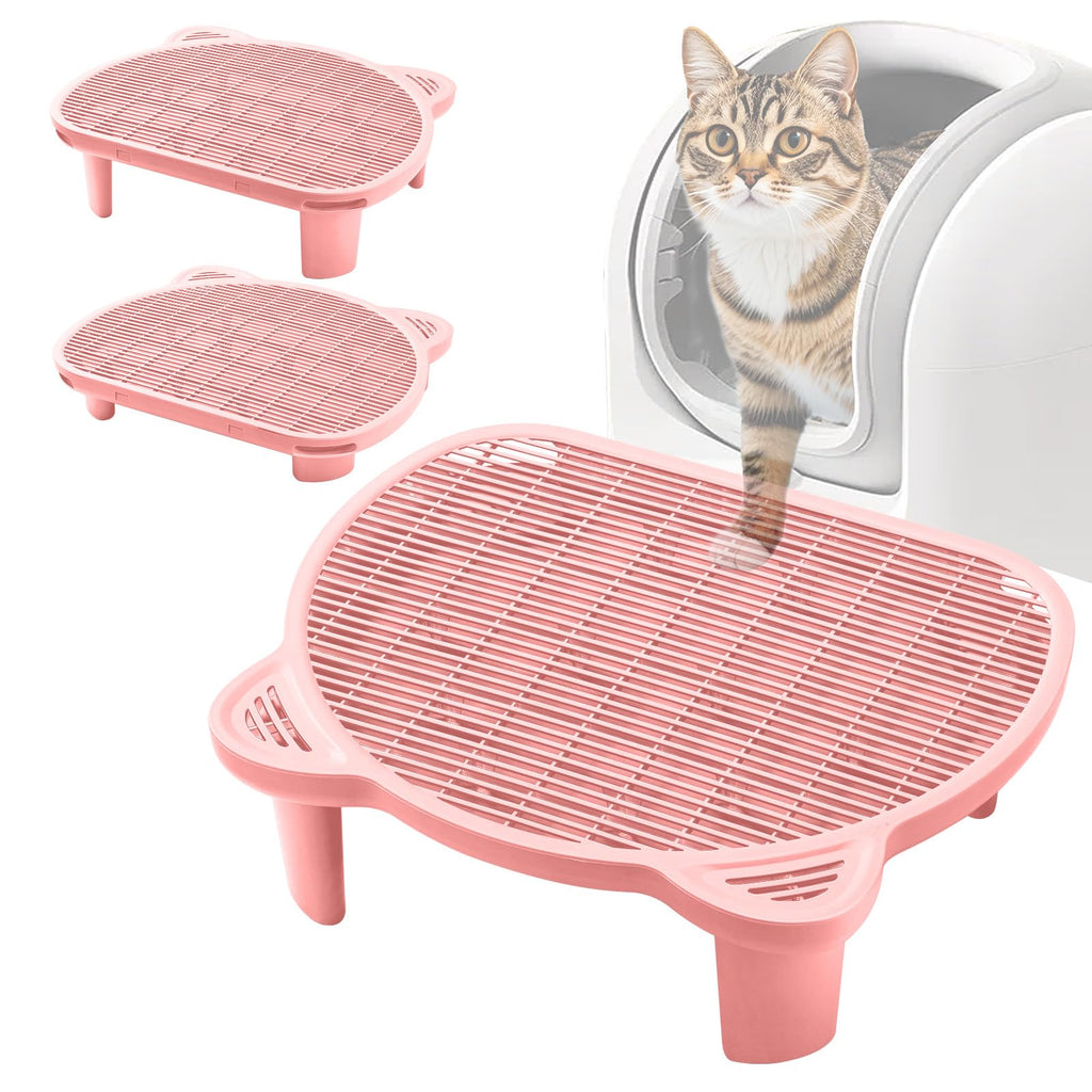 Litter Catching Step for Cat Litter Box, Litter Trap Stool for Automatic Litter Box Self Cleaning, Litter Collection Stairs, Litter Catcher Ramp for Old Geriatric Senior Cat or Kitten