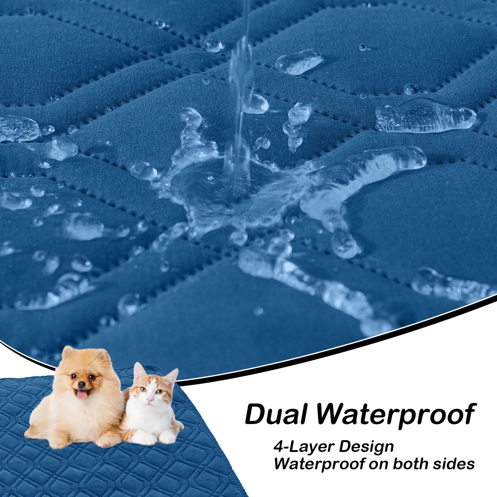 hyha Waterproof Dog Bed Blanket - Soft Pet Blanket & Sofa Cover for Dogs
