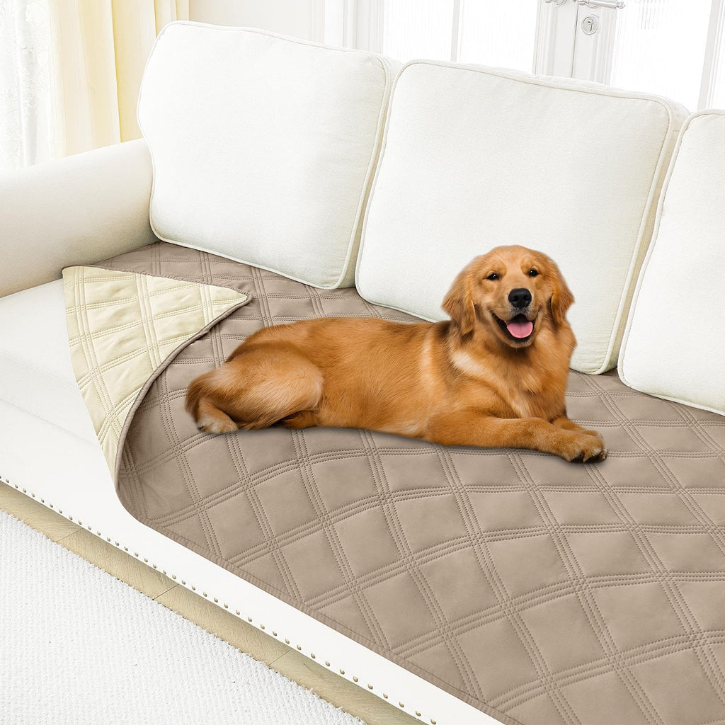Smiry Waterproof Dog Bed Cover, Reversible Pet Blanket for Sofa Couch