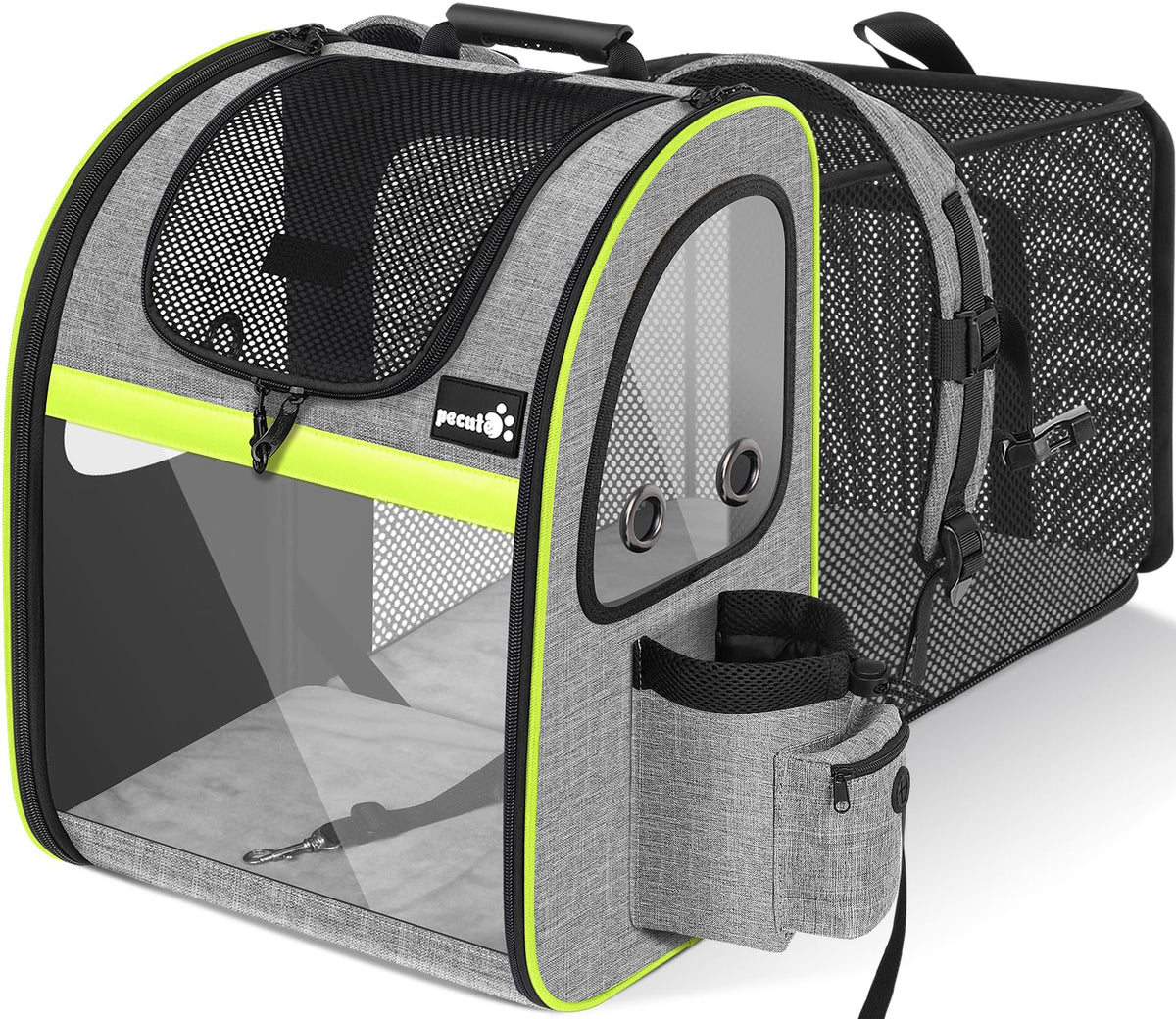 pecute Cat Backpack Expandable, Cat Carrier Backpack with Acrylic Window
