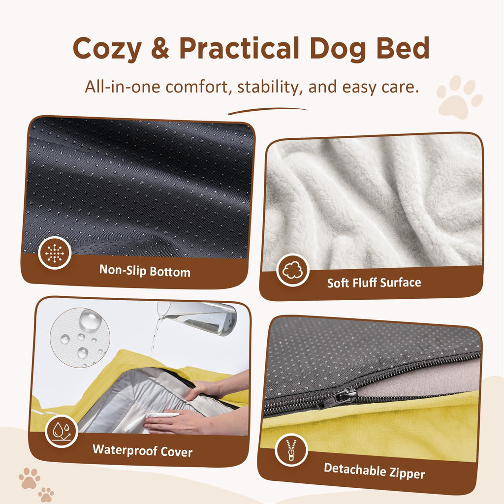 Comfort Expression Waterproof Orthopedic Dog Beds for Extra Large Dog