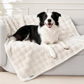 Soft Cozy Waterproof Twin Blanket for Bed Intimacy - Room Decor Large Dog Blankets for Bed Protector, Washable Pet Blankets for Indoors & Outdoors, Cream, 60"x80"