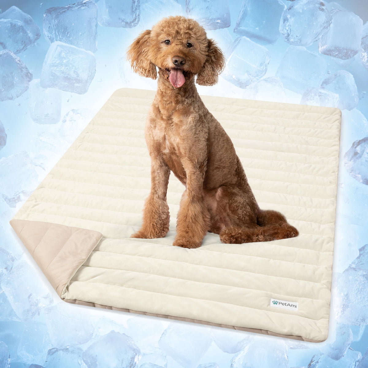 PetAmi Dog Cooling Mat Blanket Pet Pad for Small Medium Cat, Small, 24x32