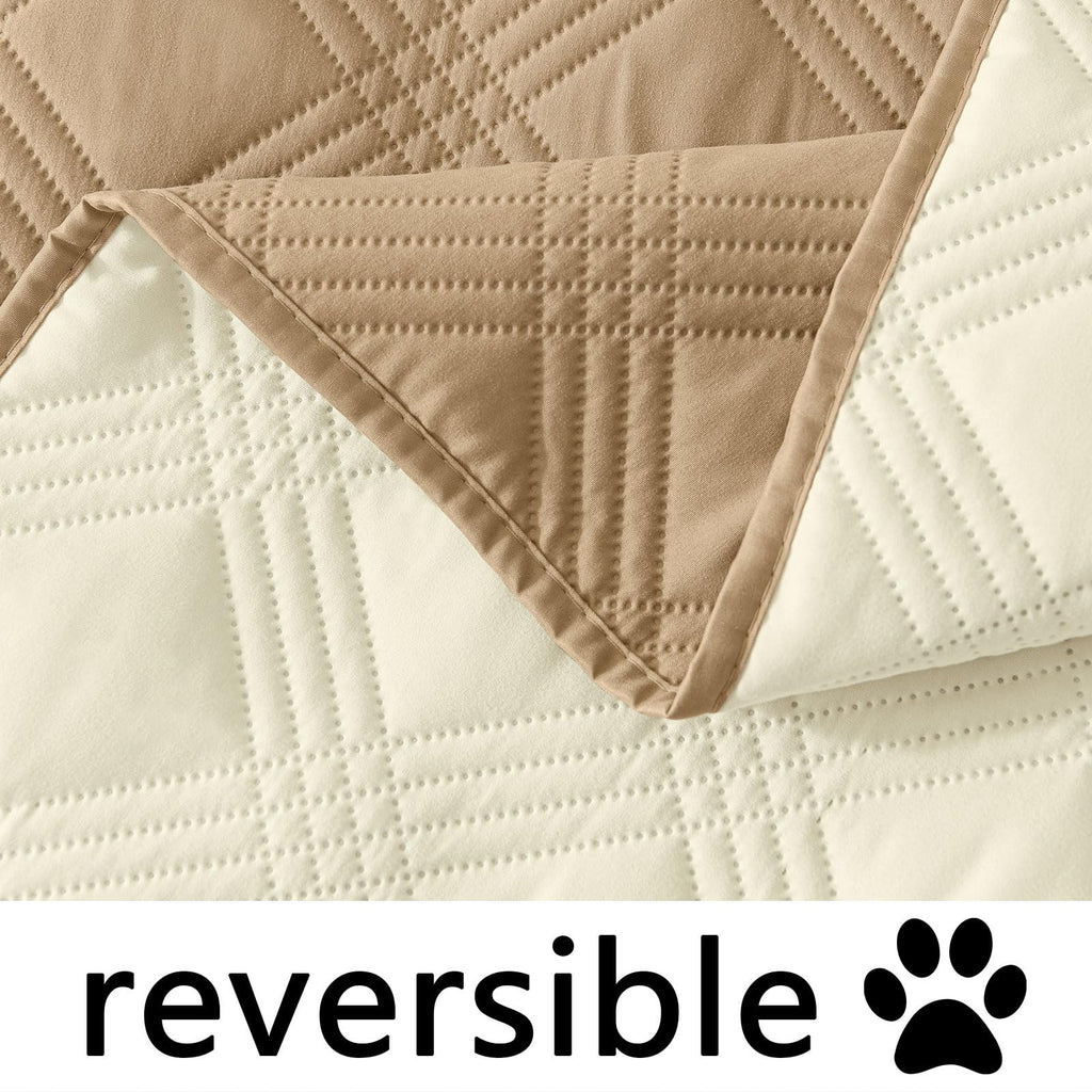 hyha Waterproof Reversible Dog Blanket, Soft Couch Cover for Dogs Washable