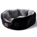 Asvin Small Dog Bed for Small Dogs, Cat Beds for Indoor Cats, Pet Bed for Puppy and Kitty, Extra Soft & Machine Washable with Anti-Slip & Water-Resistant Oxford Bottom, Black, 20 inches