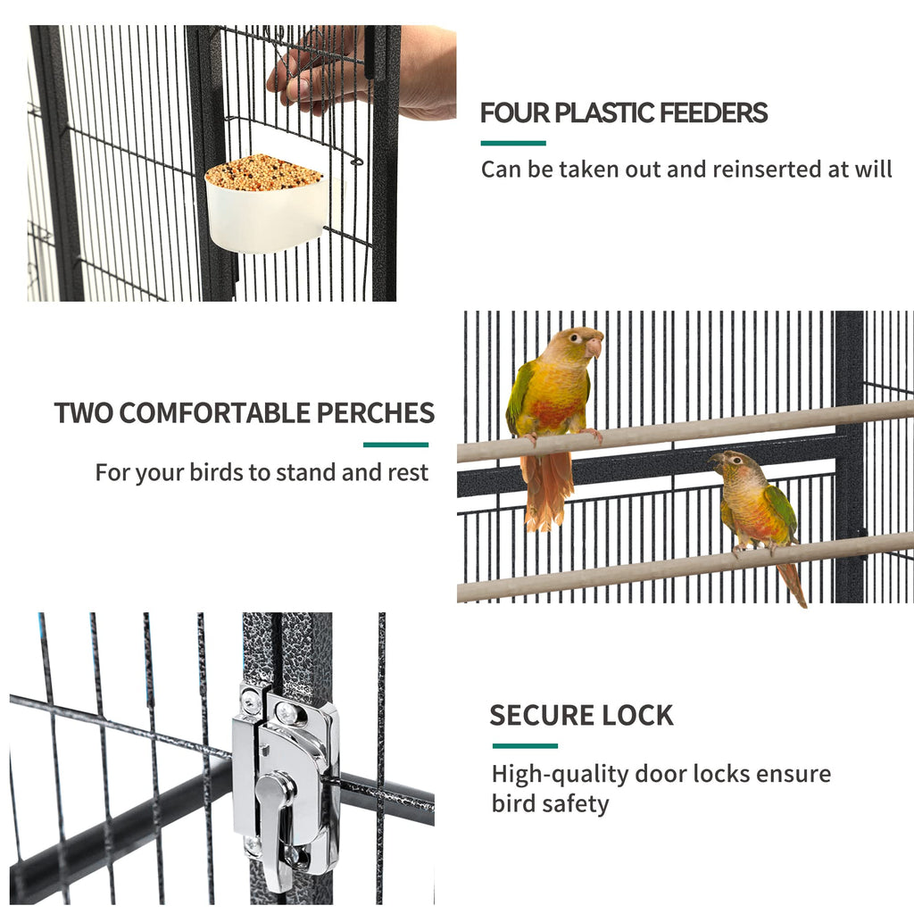 YITAHOME 53 inches Bird Cages for Parakeets, Parrot, Cockatiel, Pigeon