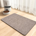MontVoo-Absorbent Pet Feeding Mat-No Stains Pet Mat for Food and Water Bowl-Quick Dry Cat & Dog Food Mat Water Dispenser Mat-Pet Supplies Mat-Dog Water Bowl Mat for Messy Drinker,（Brown,12"x19"）