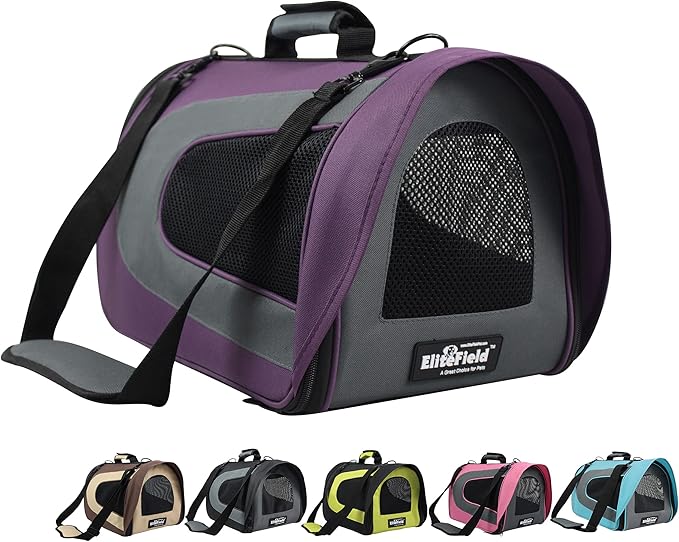 EliteField Deluxe Soft Pet Carrier for Cats and Dogs (3-Year Warranty)