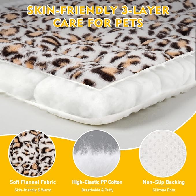 Backseat Dog Bed Mat for Car, Non-Slip Scratch-Resistant Dog Car Seat Cover, Soft Thick Pet Travel Cushion, Washable Back Seat Protector Blanket for Cars SUVs Trucks, 53 x 24 Inches