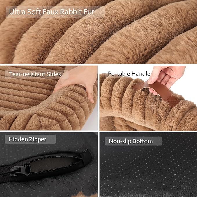 KISIMUY Orthopedic Dog Bed, Hip & Joint Support Medium Size Dog Crate Pad