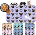 Personalized Dog Cat Mat with Name Photo Custom Placemat Feeding Mats for Food and Water Customized Non-Slip Waterproof Doormat for Bowls Outdoor Indoor Floors Gifts for Pet Owner