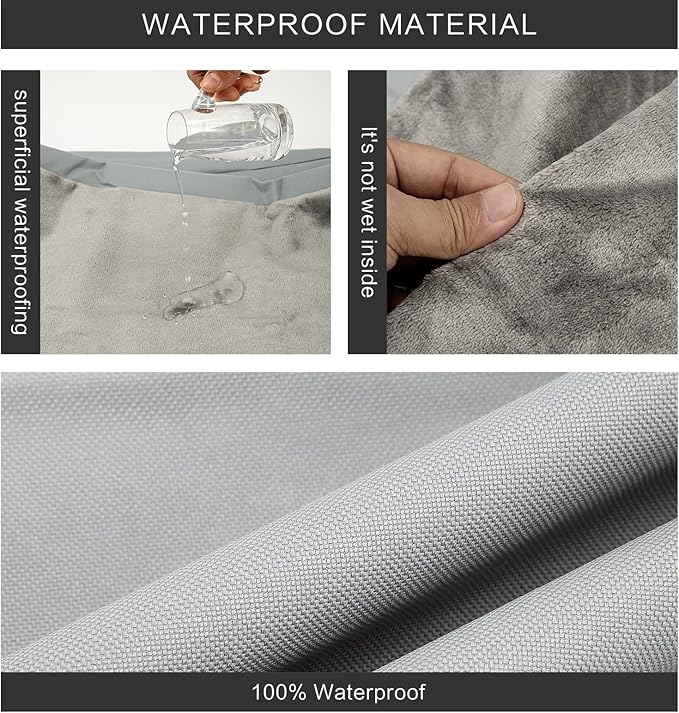 Waterproof Dog Bed Cover,Washable Removable Pet Dog Bed Replacement Cover for 42 Inch Crate,Water Absorbable Pet Puppy Bed Covers for Dogs Cat,40Lx27Wx4H inch