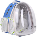 Front Expandable Cat Backpack Carrier, Fit up to 20 lbs, Space Capsule Astronaut Bubble Window Pet Backpack to Carry and Transport Large Cat and Small Puppy Blue