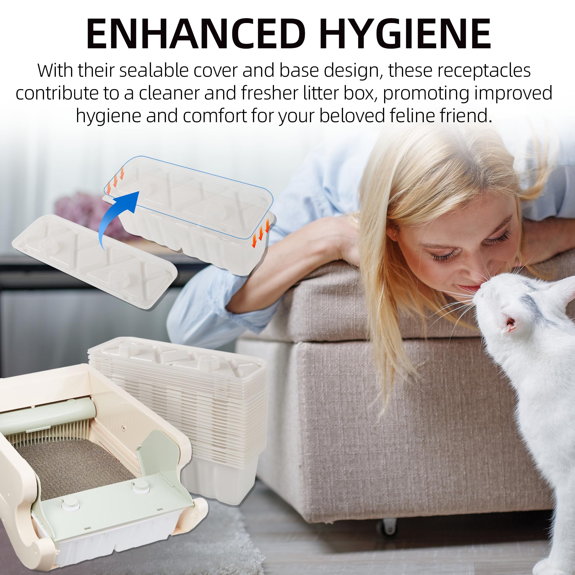 VIKOS Products Disposable Litter Box Waste Receptacles for Littermaid