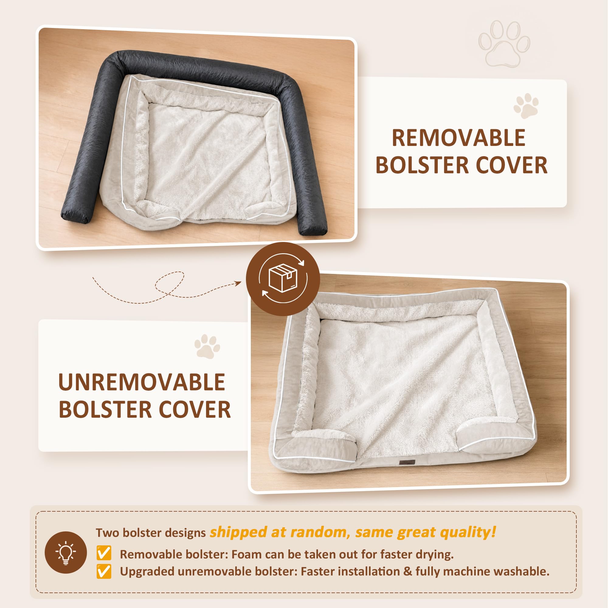 Comfort Expression Waterproof Orthopedic Dog Beds for Large Sized Dog