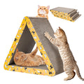 Cat Scratcher, Cat Scratching Board - Foldable Triangle 6-Sided Cardboard