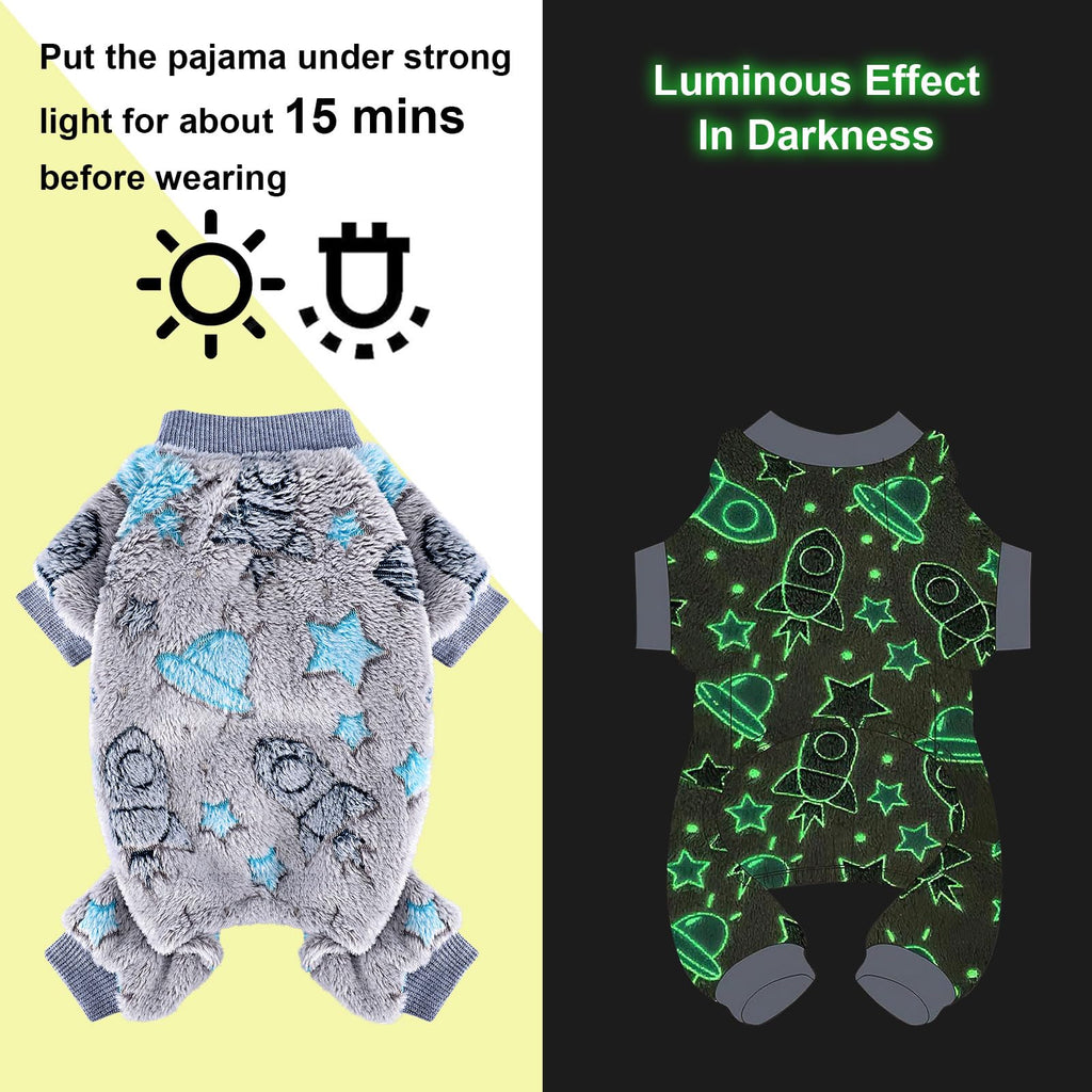 Fleece Dog Pajamas for Small Dogs Boy Warm Winter Dog Clothes Pjs Cute Extra Small Dogs Sweaters 4 Legs Puppy Jumpsuit Soft Puppy Onesies Pet Apparel Outfits for Chihuahua Yorkie Cat, Grey, XS