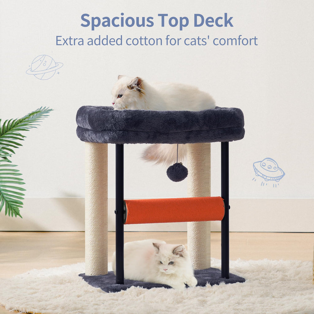 Hey-brother Cat Tree, Sturdy Tower with Sisal-Wrapped Columns, MPJ010SG
