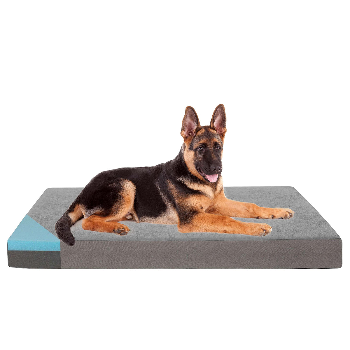 GOHOO PET Orthopedic Memory Foam Dog Bed, Cooling Dog Beds Waterproof Pet Bed for Crate with Removable Washable Cover, L(35inch,65Lbs)