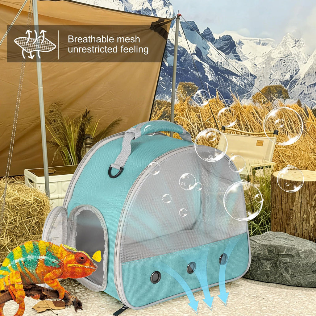 Guinea Pig Carrier,Guinea Pig Carrier for 2,Ventilation Carrier for Bearded Dragon,Reptile Travel Carrier for Lizards Sugar Glider Hedgehog Rat Parrot Birds,Airline Approved Green