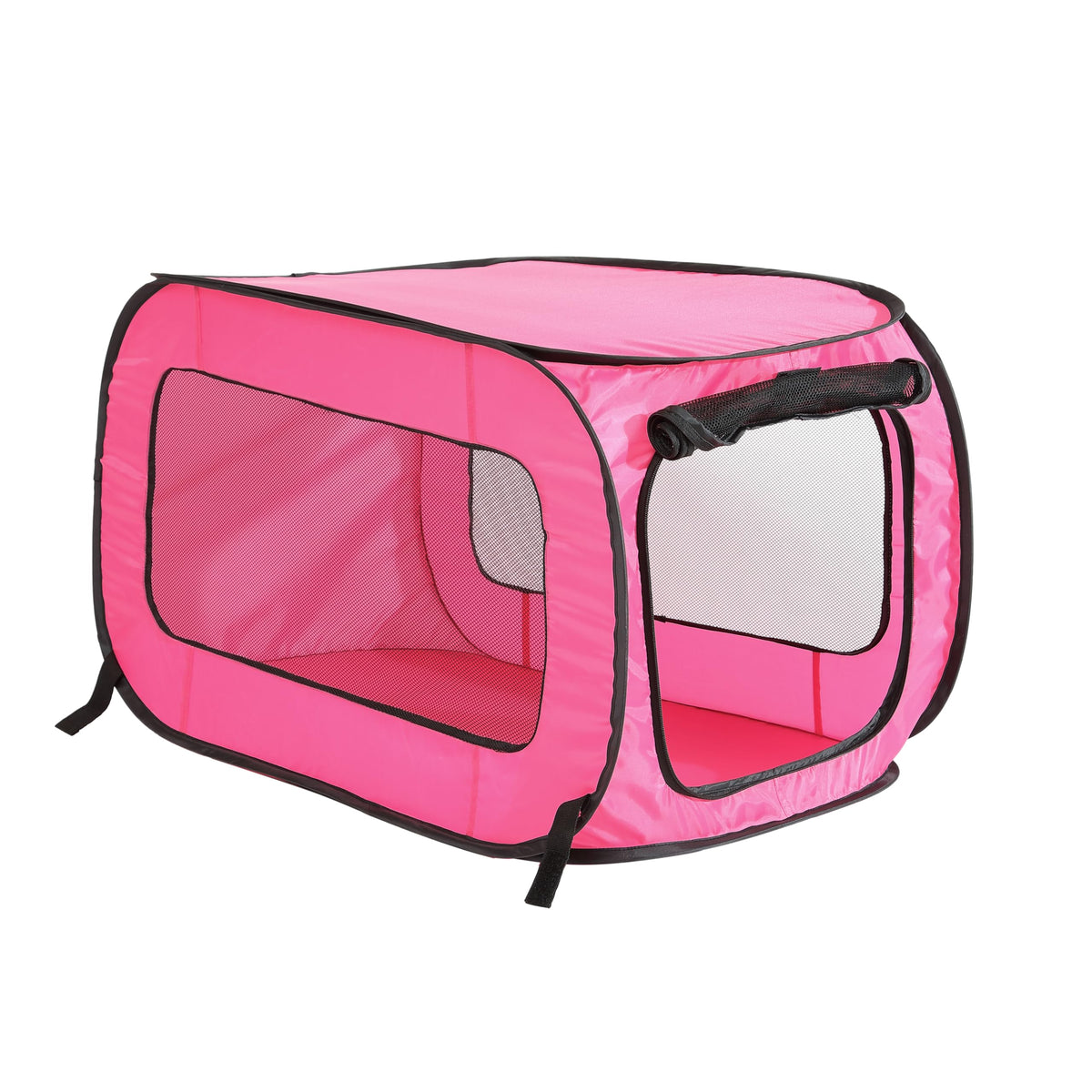 Portable Collapsible Pop Up Kennel, 36" L x 22" W x 22" H, Red