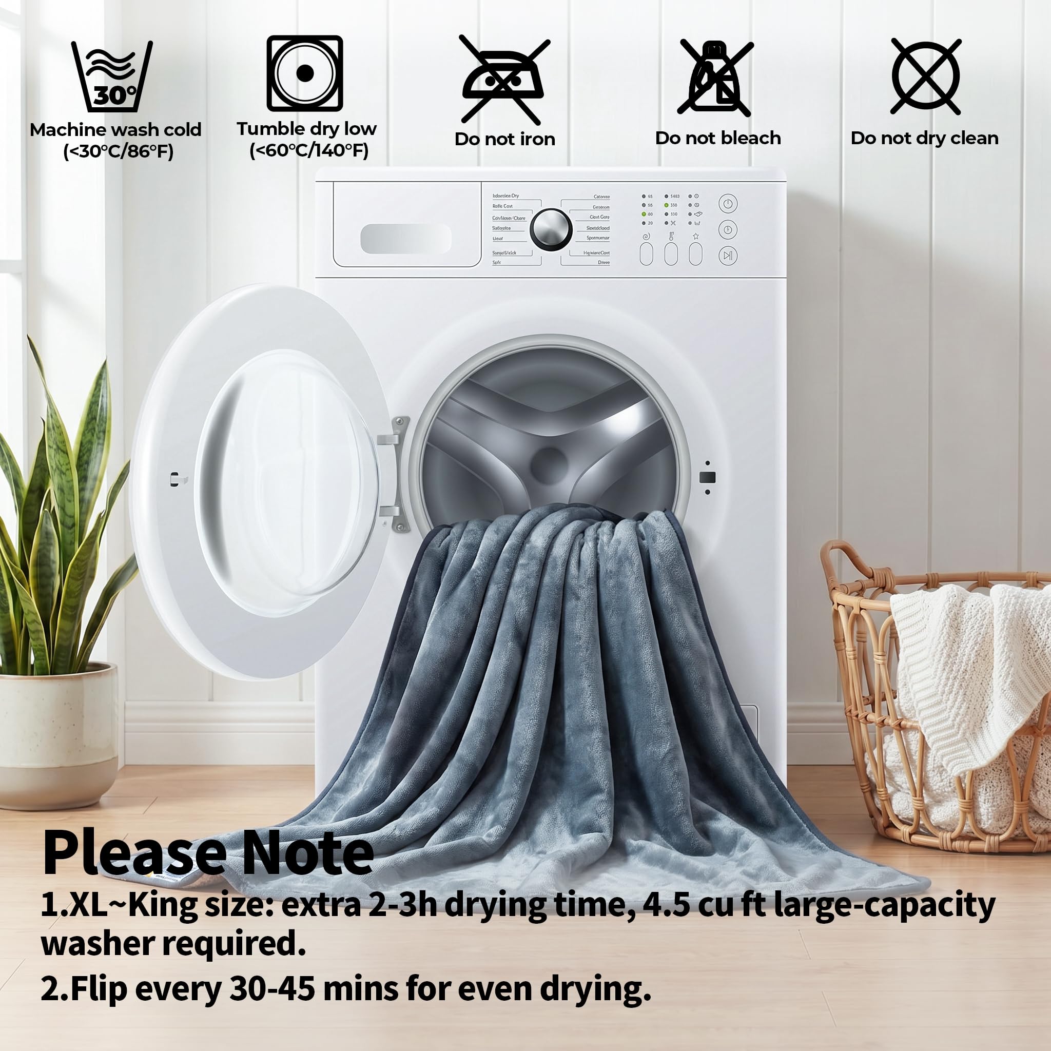 Sunheir Waterproof Blanket for Bed, Reversible Soft Flannel Twin Bed Blanket 60" x 80", Leakproof Throw Spill-Proof Dog Pet Blanket for Couch Cover, Furniture, Camping, Travel, Grey