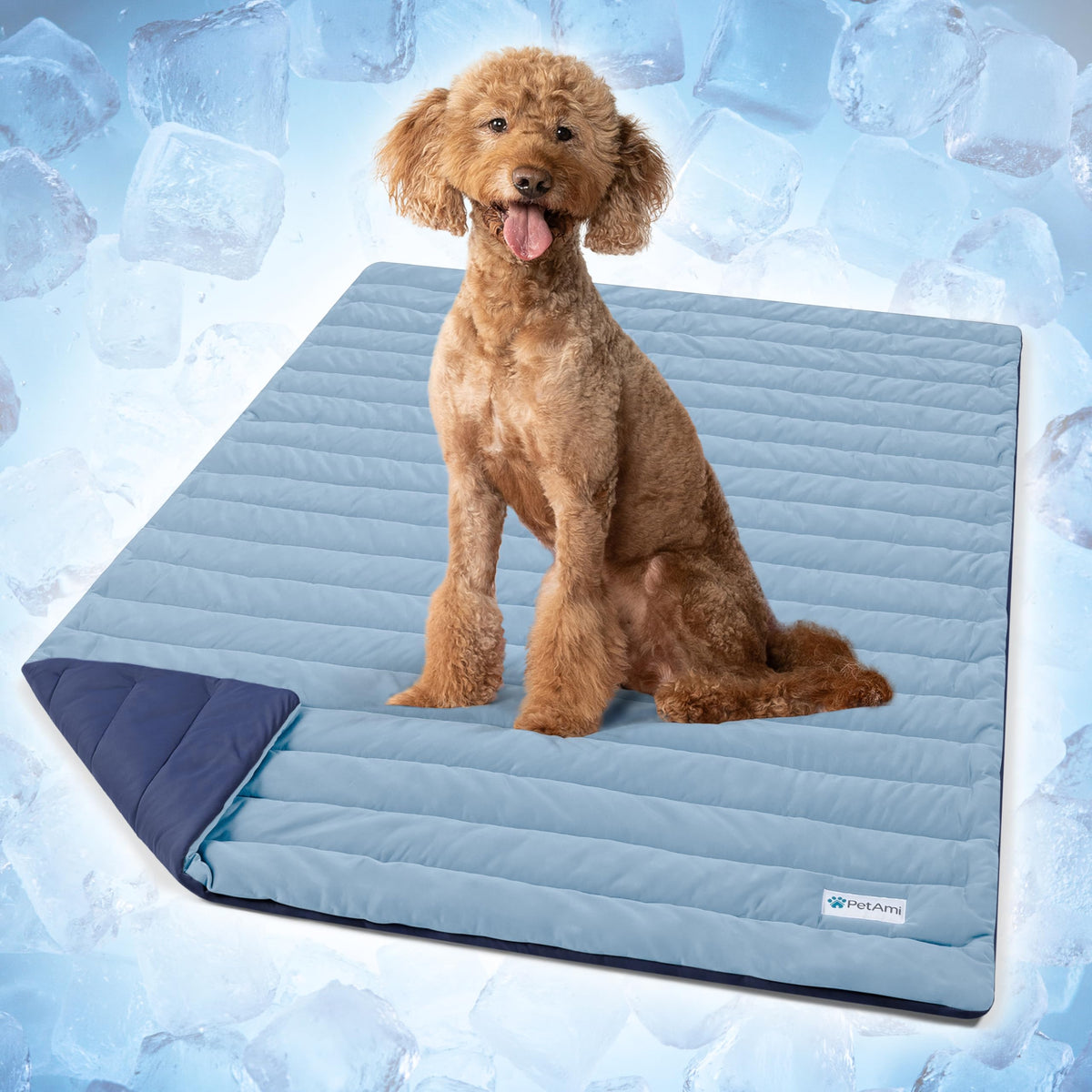 PetAmi Dog Cooling Mat Blanket Pet Pad for Small Medium Cat, Small, 24x32