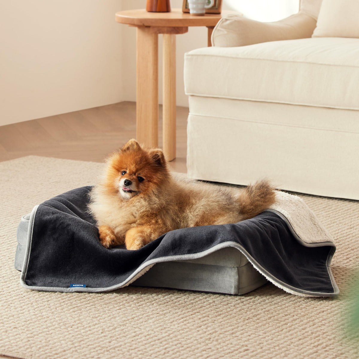 Bedsure Waterproof Blanket for Bed Soft Sherpa Fleece Throw,King 108"x86"