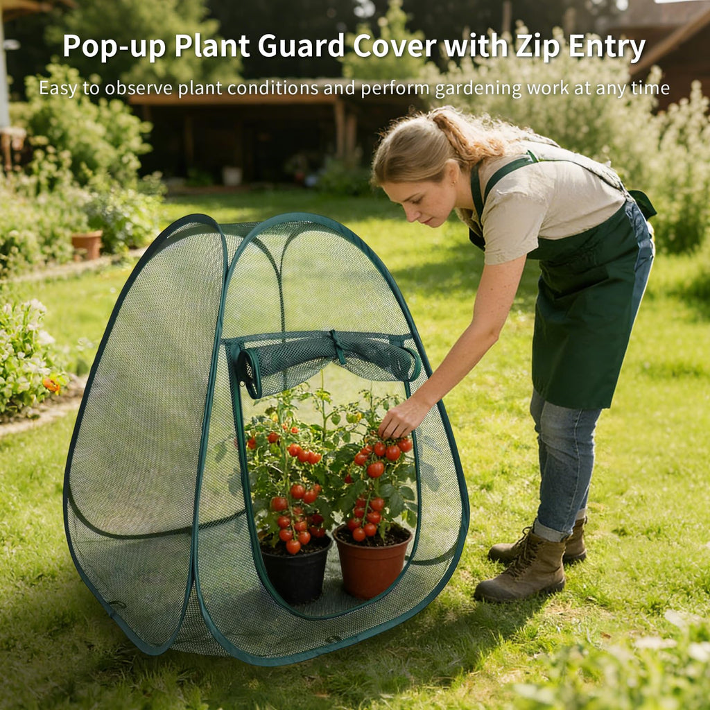 2PCS Large Netting Tent for Garden Protection Mesh Plant Cover from Animals