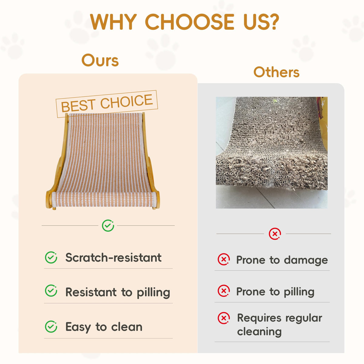 AROPEME Cat Scratcher Bed Large Replaceable Mats